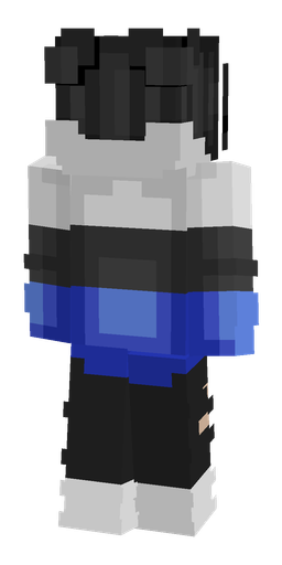 Black skin: body, back render