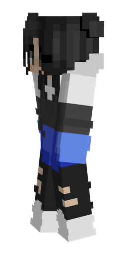Black skin: body, left side render