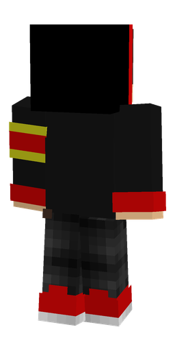 Black skin: body, back render