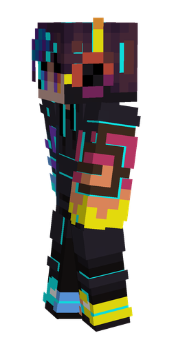 Black skin: body, left side render