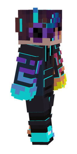 Black skin: body, right side render