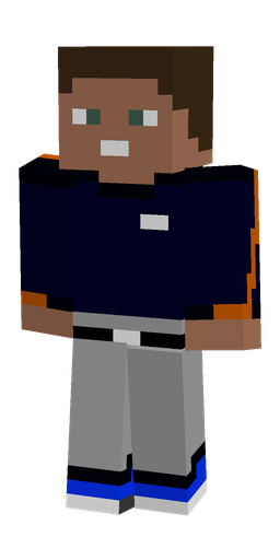Black skin: body, front render