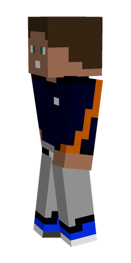 Black skin: body, left side render
