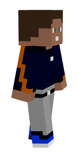Black skin: body, right side render