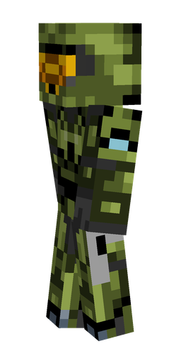 Black skin: body, left side render