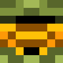Black skin: face render