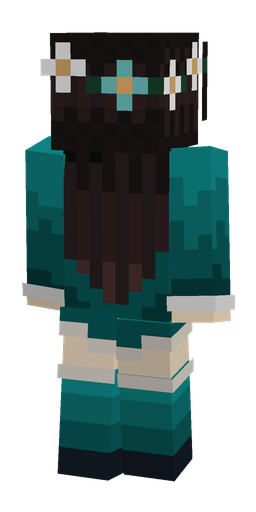 Black skin: body, back render