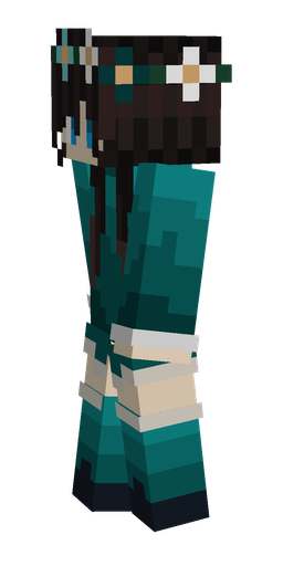 Black skin: body, left side render