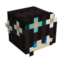 Black skin: head render