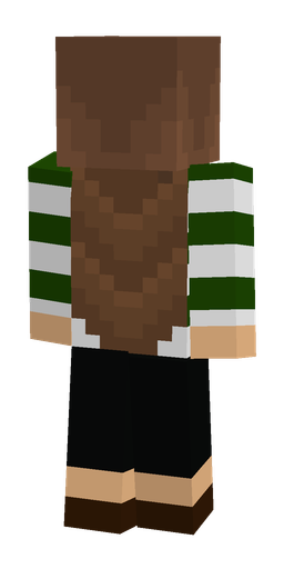 Black skin: body, back render