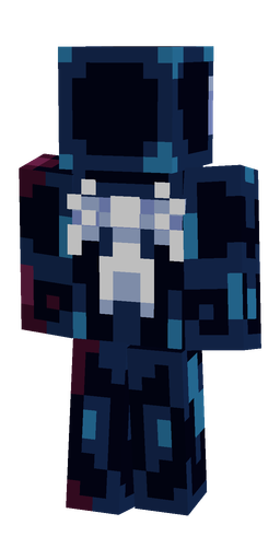 Black skin: body, back render