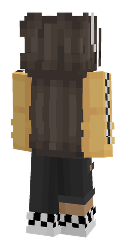 Black skin: body, back render