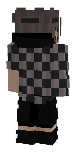Black skin: body, back render