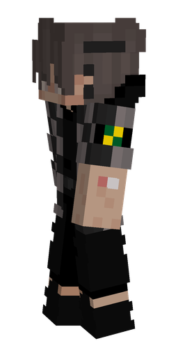 Black skin: body, left side render