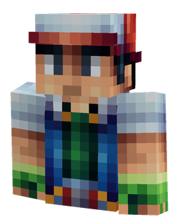 Blue skin: bust render