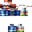 Blue skin: raw texture render