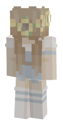 Orange skin: body, back render
