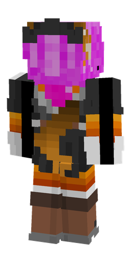 Black skin: body, back render