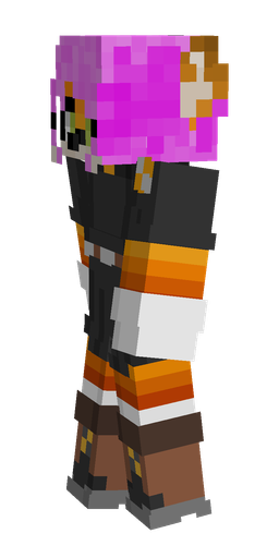 Black skin: body, left side render