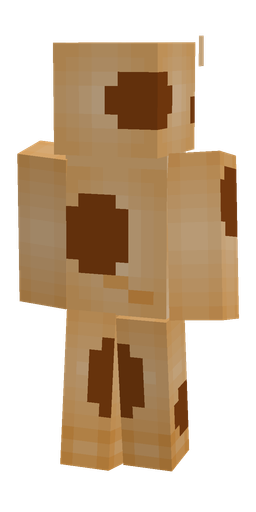Brown skin: body, back render