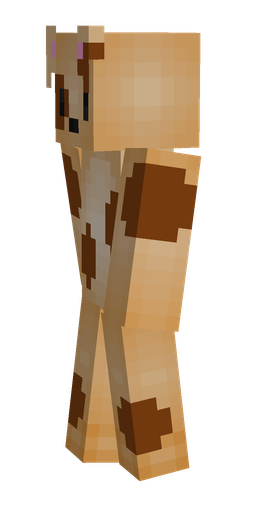 Brown skin: body, left side render
