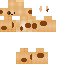 Brown skin: raw texture render