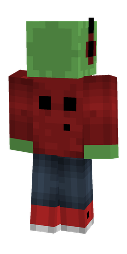 Blue skin: body, back render