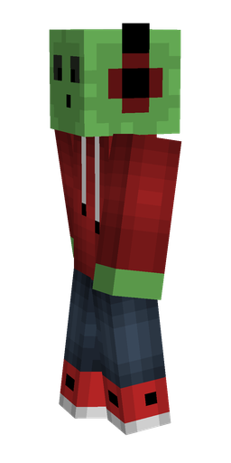 Blue skin: body, left side render