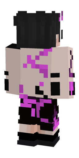 Black skin: body, back render