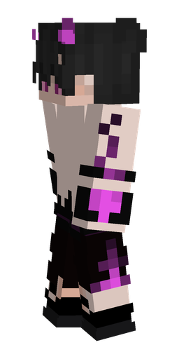 Black skin: body, left side render