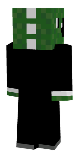 Black skin: body, back render