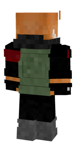 Black skin: body, back render