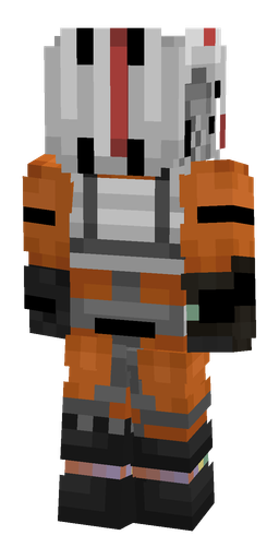 Black skin: body, back render