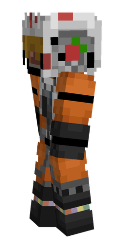 Black skin: body, left side render