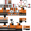 Black skin: raw texture render