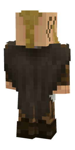 Brown skin: body, back render