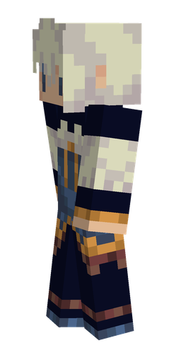 Black skin: body, left side render