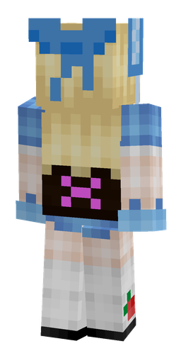 Blue skin: body, back render