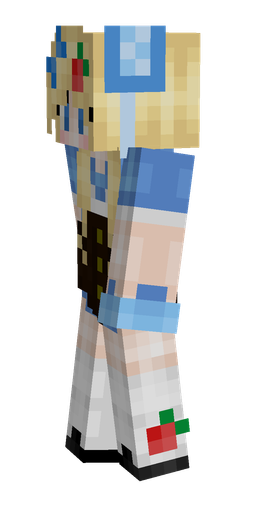 Blue skin: body, left side render