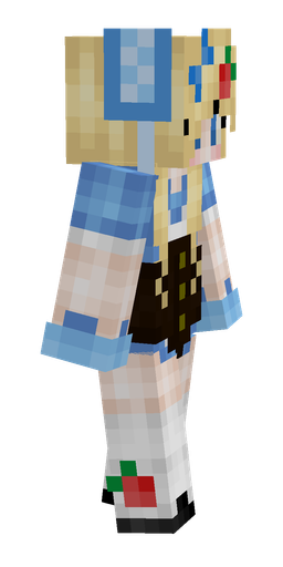 Blue skin: body, right side render