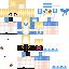 Blue skin: raw texture render