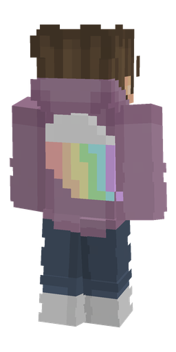 Blue skin: body, back render