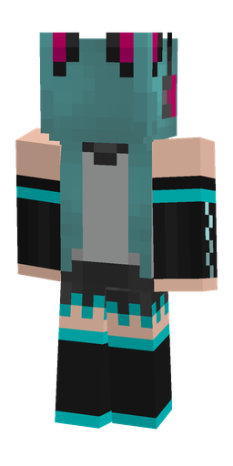 Black skin: body, back render