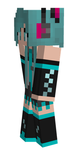 Black skin: body, left side render
