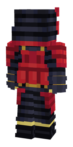 Black skin: body, back render