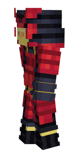 Black skin: body, left side render