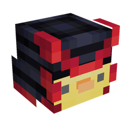 Black skin: head render