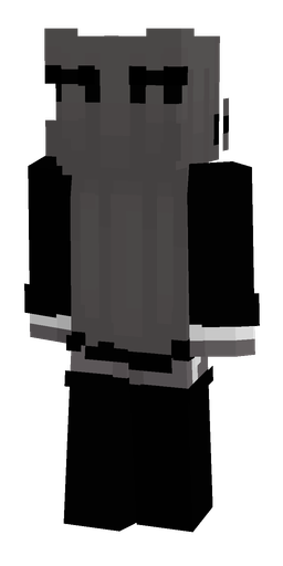 Black skin: body, back render