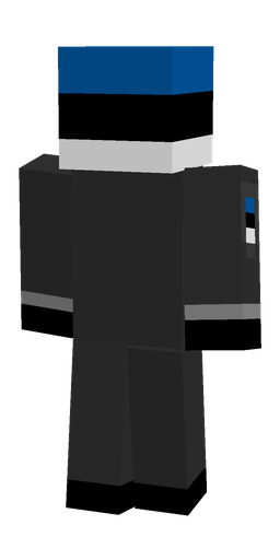 Black skin: body, back render