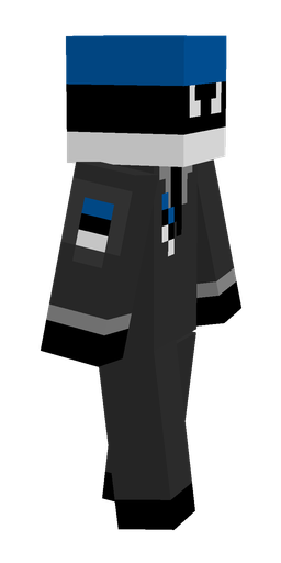 Black skin: body, right side render